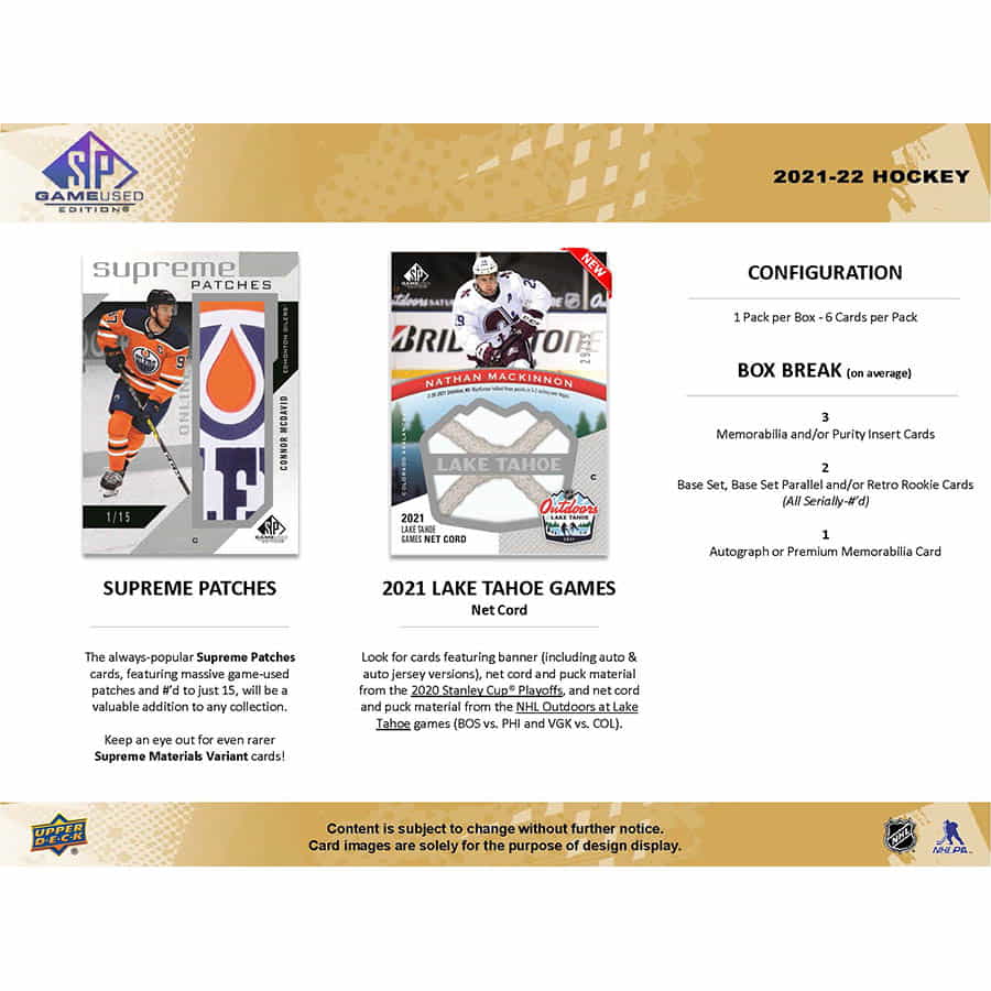 2013-14 SP Game Used Hockey Checklist, Set Info, Boxes, Reviews, More